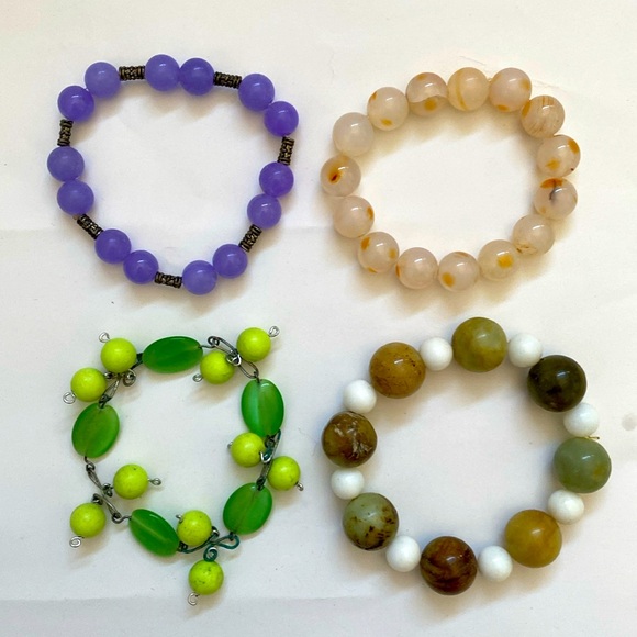 Assorted Semi-Precious Bead Bracelets - Picture 2 of 4